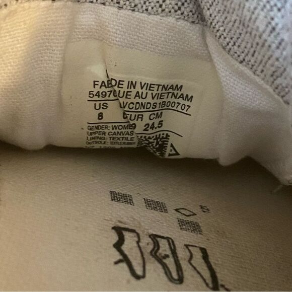 Converse All Star Madison Low Top Sneakers Silver Shimmer Cushion Tongue - Picture 9 of 9